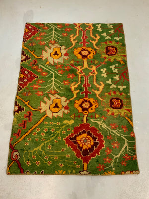 Turkish Edwardian Ushak fragment rug (159 x 112cm)