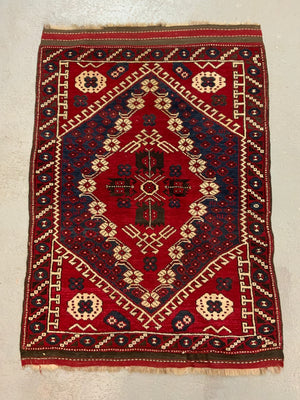 Turkish Bergama vintage rug (127 x 89cm)