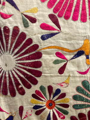 Indian Gujarat embroidery (146 x 125cm)