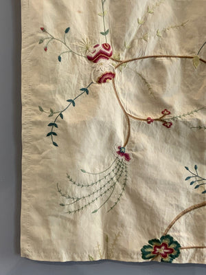 Silk Embroidery in manner of crewel work (127 x 85cm)