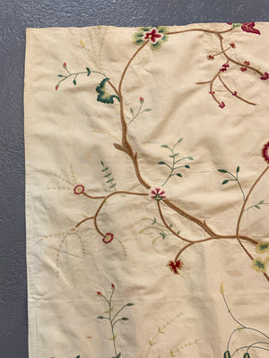 Silk Embroidery in manner of crewel work (127 x 85cm)