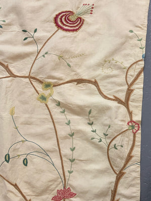 Silk Embroidery in manner of crewel work (127 x 85cm)