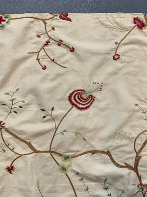 Silk Embroidery in manner of crewel work (127 x 85cm)