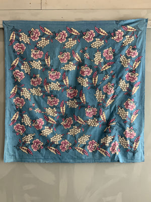 Turkish cotton Kandili block print (122 x 122cm)