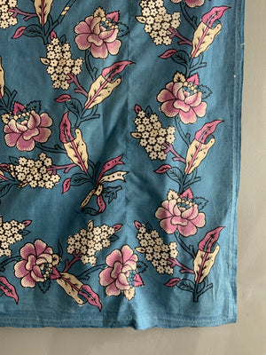 Turkish cotton Kandili block print (122 x 122cm)