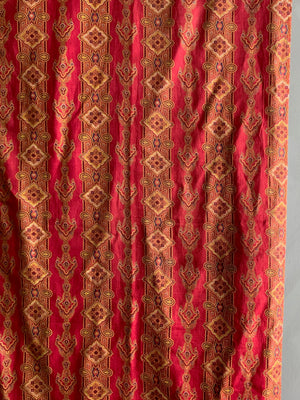 Victorian Paisley ' Turkey Red ' print  (172 x 145cm)