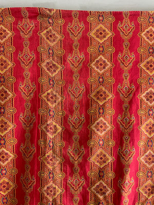 Victorian Paisley ' Turkey Red ' print  (172 x 145cm)