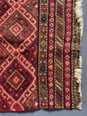 Caucasian antique Shahsavan mafrash panels (60 x 50cm)