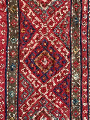 Caucasian antique Shahsavan mafrash panels (60 x 50cm)