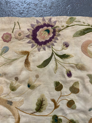English Arts & Crafts crewelwork embroidery (219 x 104cm)