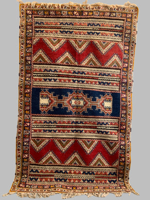 Moroccan carpet in mixed techique (252 x 152cm)