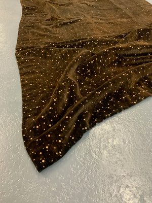 Italian 1930s cut velvet (189 x 69cm)