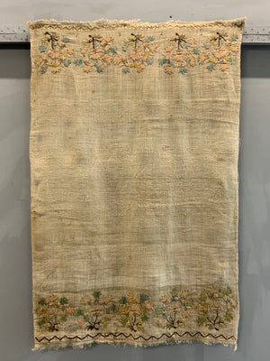 Turkish Ottoman antique embroidered towel  (104 x 69cm)