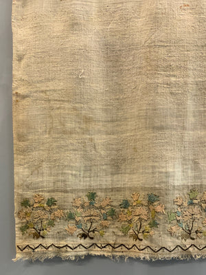 Turkish Ottoman antique embroidered towel  (104 x 69cm)