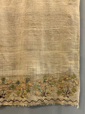 Turkish Ottoman antique embroidered towel  (104 x 69cm)