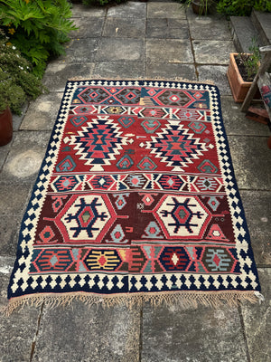 Azeri Kurdish antique kilim (233 x 172cm)