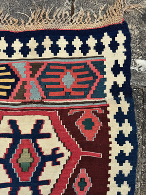 Azeri Kurdish antique kilim (233 x 172cm)