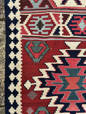Azeri Kurdish antique kilim (233 x 172cm)