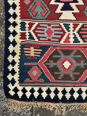 Azeri Kurdish antique kilim (233 x 172cm)