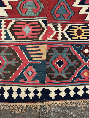 Azeri Kurdish antique kilim (233 x 172cm)