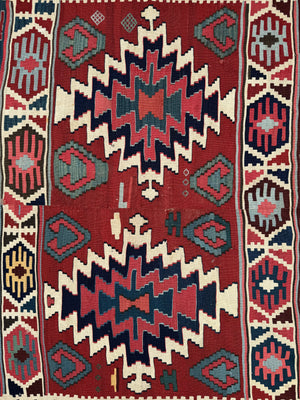 Azeri Kurdish antique kilim (233 x 172cm)