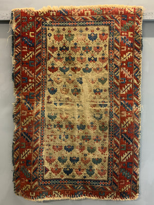 Caucasian antique Shirvan rug (130 x 89cm) *AF