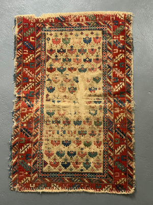 Caucasian antique Shirvan rug (130 x 89cm) *AF