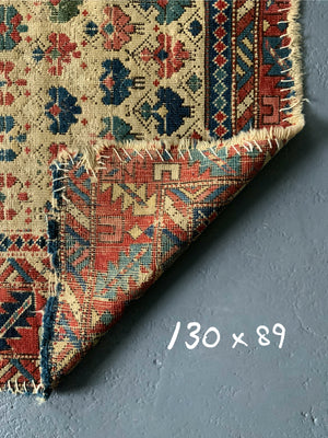 Caucasian antique Shirvan rug (130 x 89cm) *AF