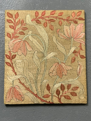 William Morris  & Co. antique silk embroidery (50 x 43cm)