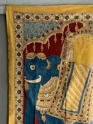 South Indian mordant  resist block print (126 x 84cm)