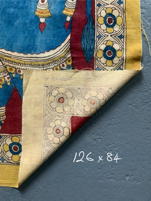 South Indian mordant  resist block print (126 x 84cm)