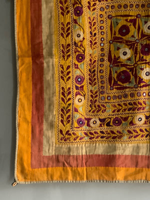 Gujarat embroidered rumal (83 x 83cm)