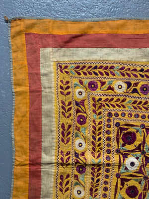 Gujarat embroidered rumal (83 x 83cm)