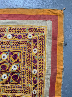 Gujarat embroidered rumal (83 x 83cm)