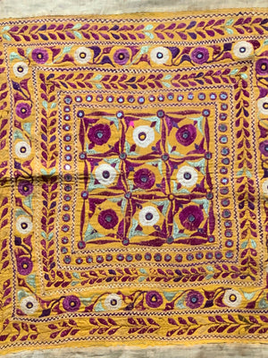 Gujarat embroidered rumal (83 x 83cm)