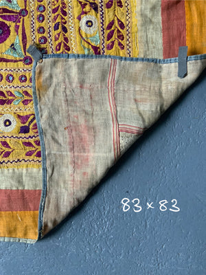 Gujarat embroidered rumal (83 x 83cm)