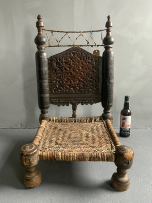 Kohistan/  Nuristan Hindu-Kush low chair (81 x 48 x 48cm)