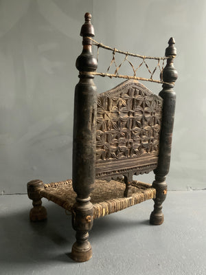 Kohistan/  Nuristan Hindu-Kush low chair (81 x 48 x 48cm)