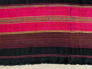 NWFP Pakistan handwoven shawl / wrap (468 x 128cm)