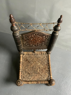 Kohistan/  Nuristan Hindu-Kush low chair (81 x 48 x 48cm)