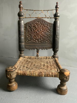 Kohistan/  Nuristan Hindu-Kush low chair (81 x 48 x 48cm)