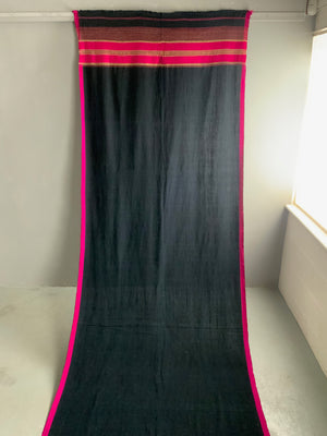 NWFP Pakistan handwoven shawl / wrap (468 x 128cm)