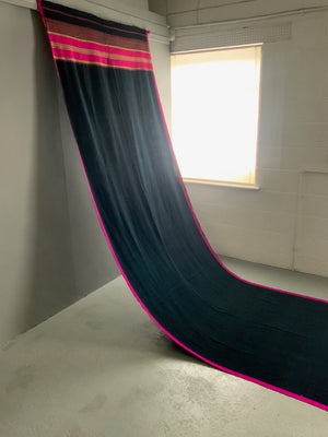 NWFP Pakistan handwoven shawl / wrap (468 x 128cm)