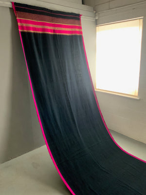 NWFP Pakistan handwoven shawl / wrap (468 x 128cm)