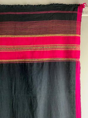NWFP Pakistan handwoven shawl / wrap (468 x 128cm)