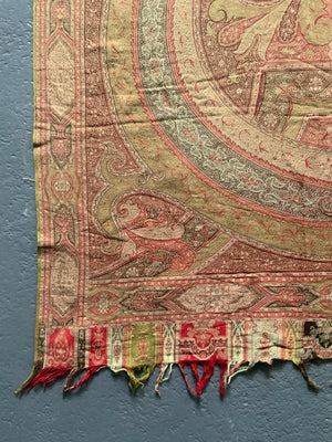 Paisley shawl fragment as found (153 x 156cm)
