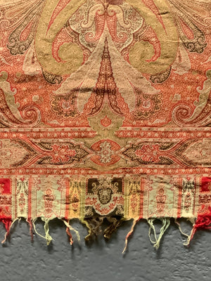 Paisley shawl fragment as found (153 x 156cm)