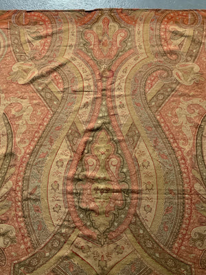 Paisley shawl fragment as found (153 x 156cm)
