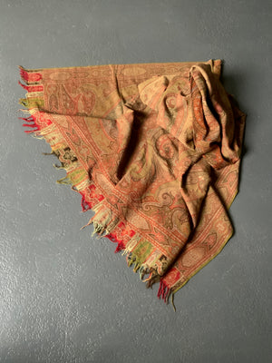 Paisley shawl fragment as found (153 x 156cm)