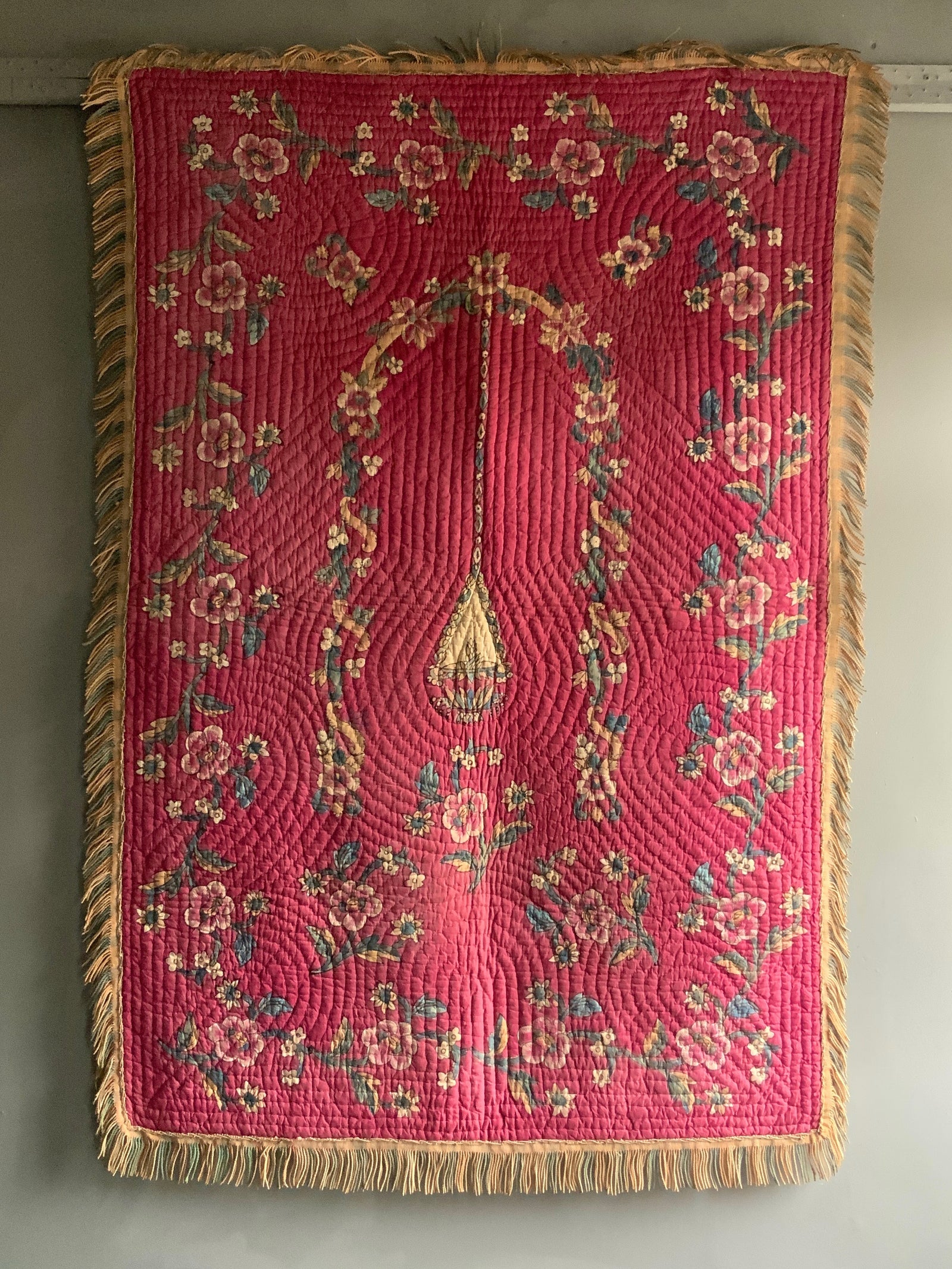 Turkish kandili quilted block print (143 x 98cm)